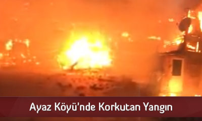 Ayaz Köyü’nde Korkutan Yangın