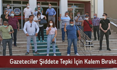 Gazeteciler Şiddete Tepki İçin Kalem Bıraktı