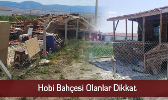 Hobi Bahçesi Olanlar Dikkat