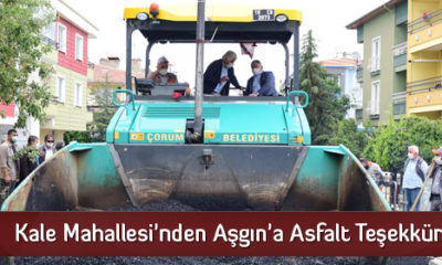 Kale Mahallesi’nden Aşgın’a Asfalt Teşekkürü