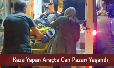 Kaza Yapan Araçta Can Pazarı Yaşandı