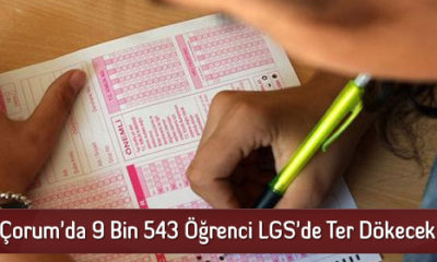 Çorum’da 9 Bin 543 Öğrenci LGS’de Ter Dökecek