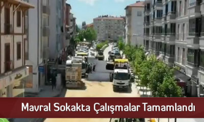 Mavral Sokakta Çalışmalar Tamamlandı