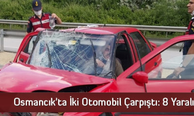 Osmancık’ta İki Otomobil Çarpıştı: 8 Yaralı