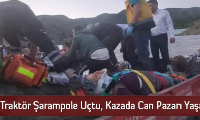 Traktör Şarampole Uçtu, Kazada Can Pazarı Yaşandı