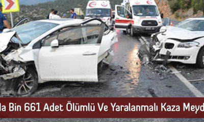 Çorum’da Bin 661 Adet Ölümlü Ve Yaralanmalı Kaza Meydana Geldi