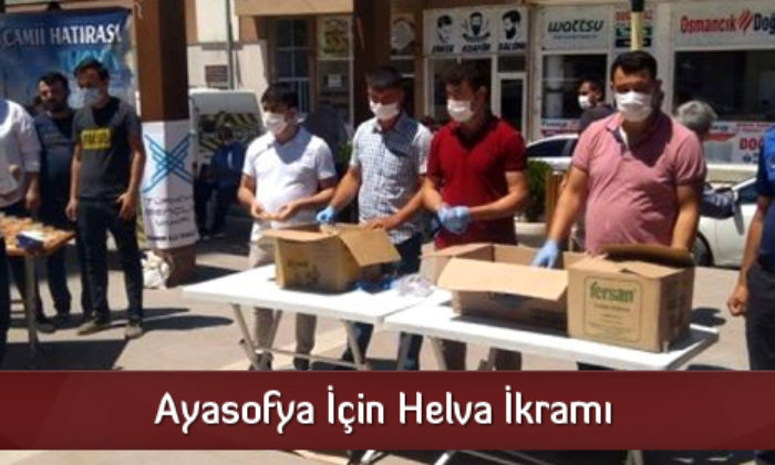 Ayasofya İçin Helva İkramı