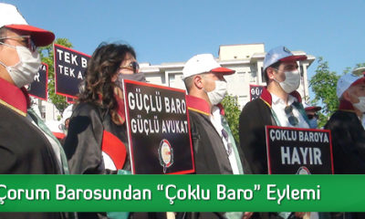 Çorum Barosundan Çoklu Baro Eylemi