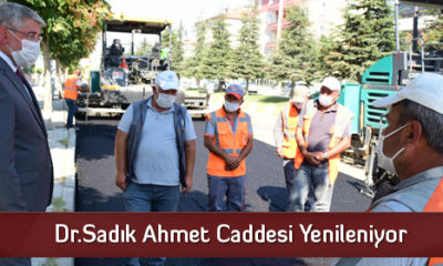 Dr. Sadık Ahmet Caddesi Yenileniyor