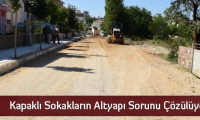 Kapaklı Sokakların Altyapı Sorunu Çözülüyor