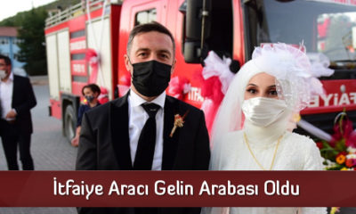 İtfaiye Aracı Gelin Arabası Oldu