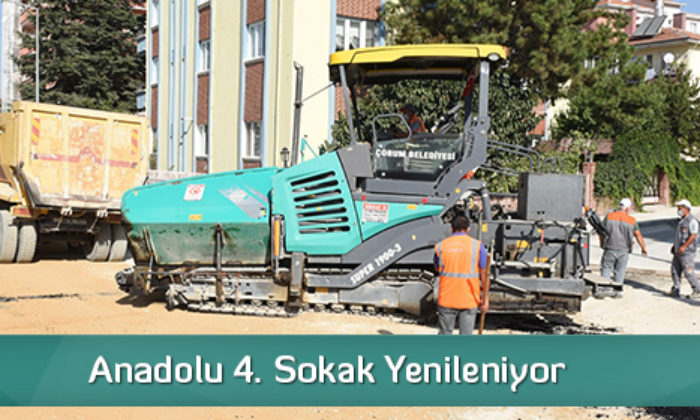 Anadolu 4. Sokak Yenileniyor