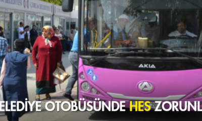 Belediye Otobüsünde HES Zorunlu