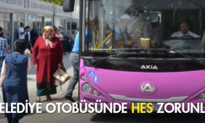 Belediye Otobüsünde HES Zorunlu
