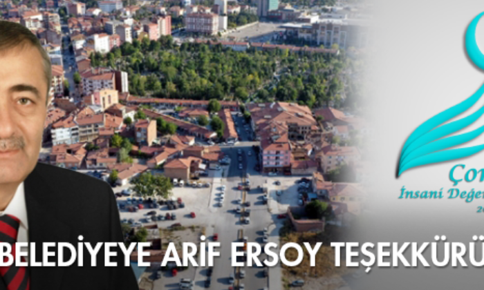 Belediyeye Arif Ersoy Teşekkürü