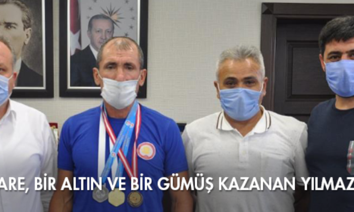İl Özel İdare, Bir Altın ve Bir Gümüş Kazanan Yılmaz’ı Kutladı