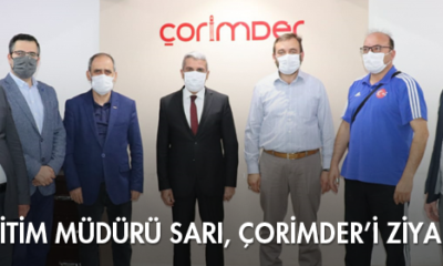 Milli Eğitim Müdürü Sarı, ÇORİMDER’i Ziyaret Etti