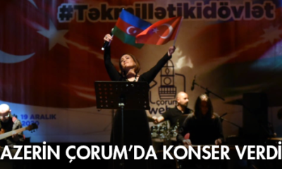 Azerin Çorum’da Konser Verdi