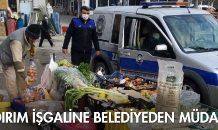 Kaldırım İşgaline Belediyeden Müdahale