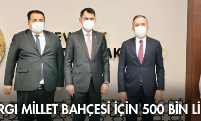 Kargı Millet Bahçesi İçin 500 Bin Lira!