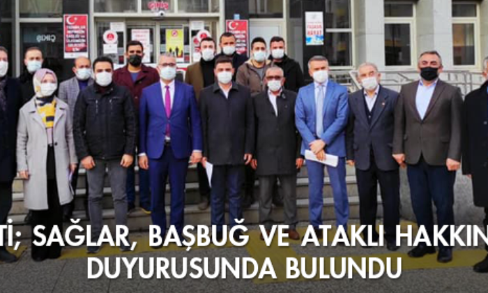 AK Parti; Sağlar, Başbuğ ve Ataklı Hakkında Suç Duyurusunda Bulundu
