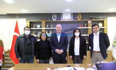 Başkan Şahiner’i Tebrik Ettiler