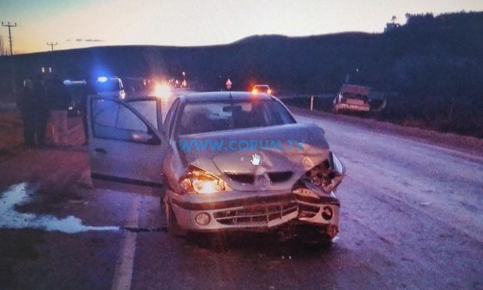 Bayat Yolundaki Kaza: İki Yaralı