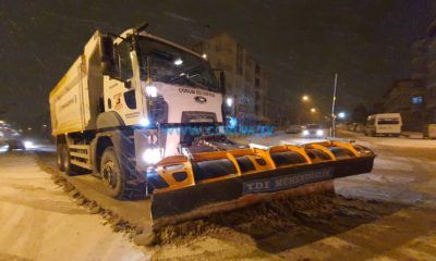 Belediye Ekipleri Kar Mesaisinde