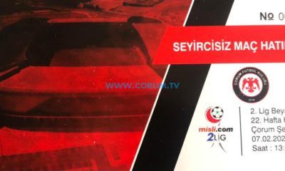 CHP’de Çorum FK’ye Hatıra Bilet Desteği