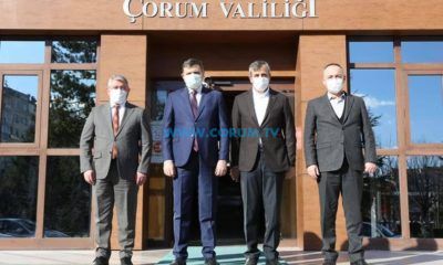 Komşu Valilik ve Belediyeden Vali Çiftçi’ye Ziyaret