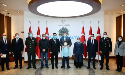 İki Şehit Ailesine Övünç Madalyası ve Berat Verildi