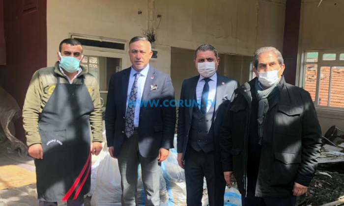 Yangınzede Esnafa Geçmiş Olsun Ziyareti