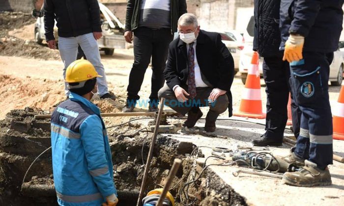 Başkan Aşgın, Garip Dede Sokak’taki Çalışmaları İnceledi