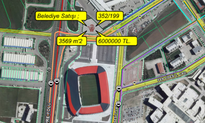 Benzinlik Arazisine 7 Milyon 460 Bin Teklif Edildi