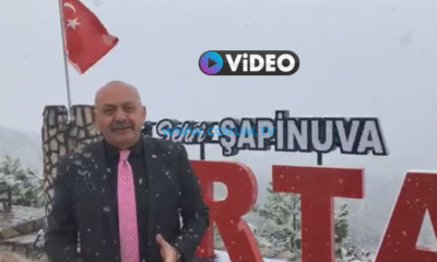 Ortaköy’e Lapa Lapa Kar Yağdı