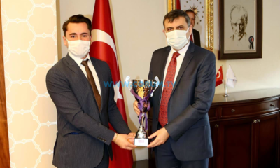 Şampiyon Sporcudan Vali Çiftçi’ye Ziyaret