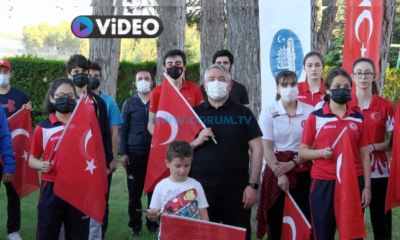 Aşgın Milli Sporcularla İstiklal Marşına Ses Verdi