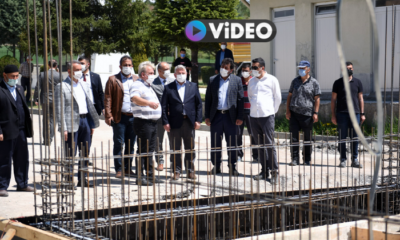 Şehitlikte Mescit ve Binaların Temeli Atıldı