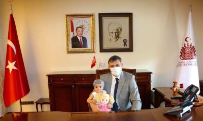 Vali Çiftçi Minik Buğlem’i Ağırladı