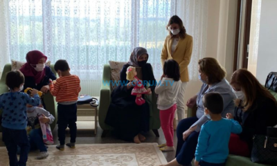 Çiftçi, Çocukları Ziyaret Etti