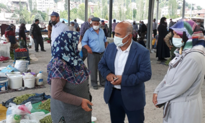 Başkan Ünlü, Pazarı Denetledi