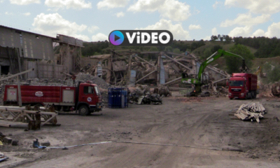 Çimento Fabrikasının Kuleleri Yıkıldı