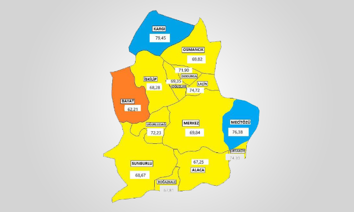 İki İlçe Mavi Oldu