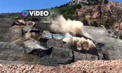 Kırkdilim’de Heyelan Oldu, Tünelin Girişi Yıkıldı