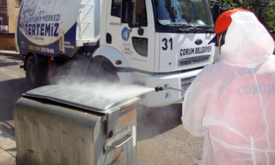 Temiz Şehir İçin Çöp Konteynırları Yıkanıyor
