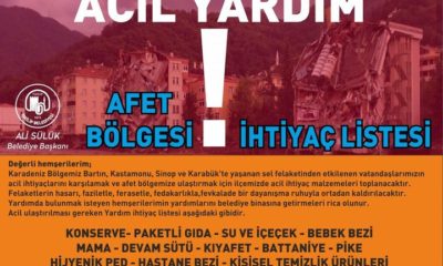 İskilip Belediyesinden Afet Bölgesine Yardım Kampanyası