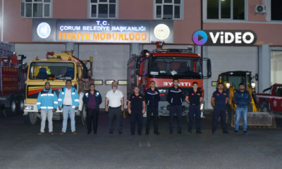 Çorum Belediyesi Ekipleri Afet Bölgesinde