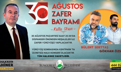 Zafer Kutlamalarında Serttaş Sahne Alacak