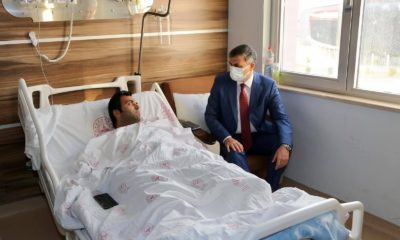 Vali Çiftçi, Yaralı Polisi Ziyaret Etti