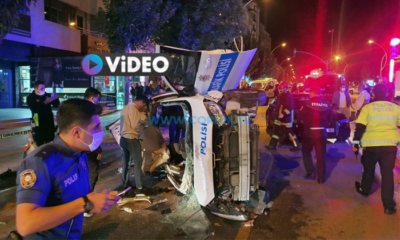 Şüpheli Aracı Kovalayan Polis Otosu Kaza Yaptı